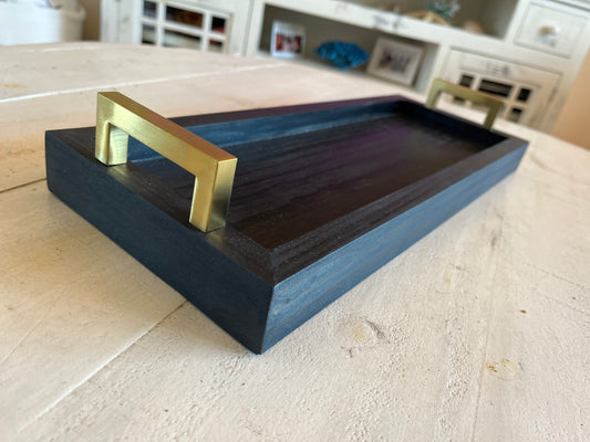 Classic Black 2', 3', and 4' Mid-Century Tray - Kitchen Counter, Dining Room Table, and Bathroom