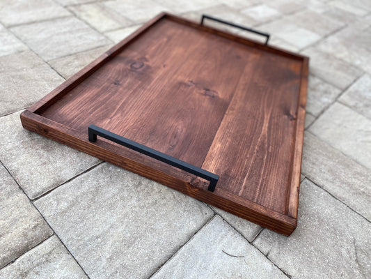 18" x 24" - Rustic Farmhouse Ottoman Tray