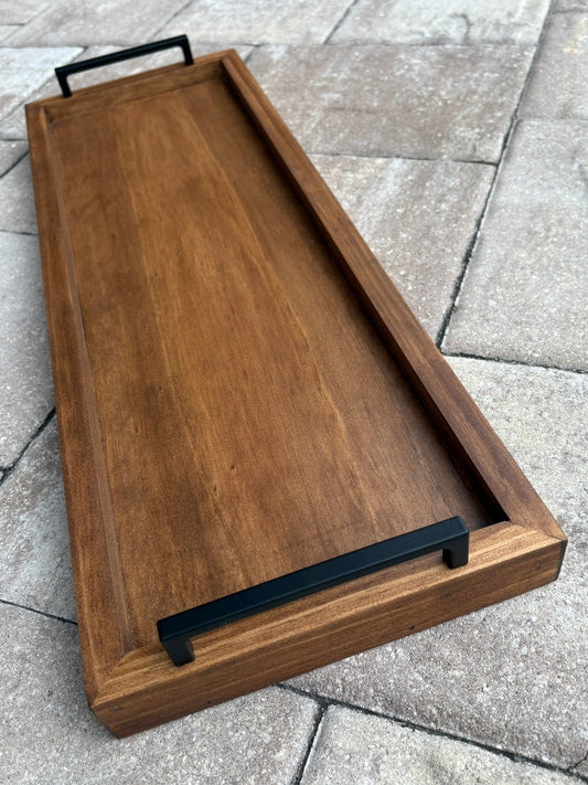 Special Walnut 5' and 6' Mid-Century Long Tray - Dining Room Table and Fireplace Mantel