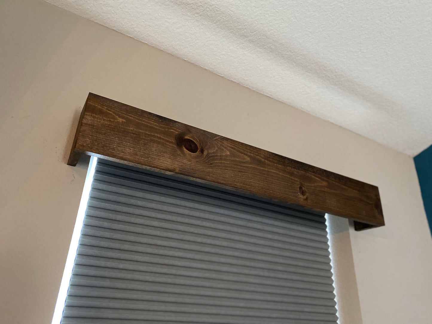 Rustic Farmhouse Wood Valance - 7-1/4" x 62" to 76"