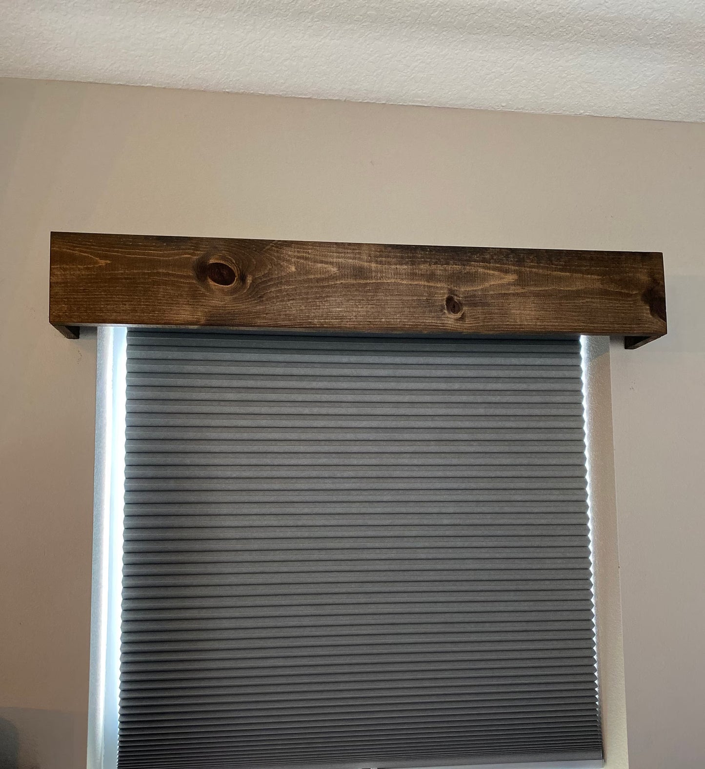 Rustic Farmhouse Wood Valance - 7-1/4" x 62" to 76"