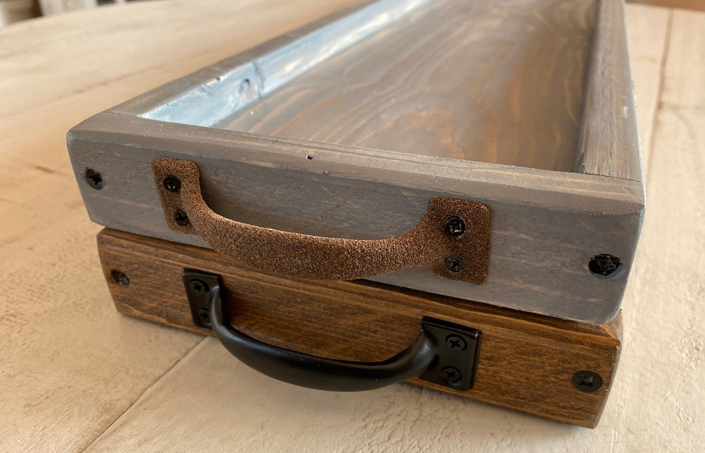 Provincial - Rustic Farmhouse Long Tray with Handles