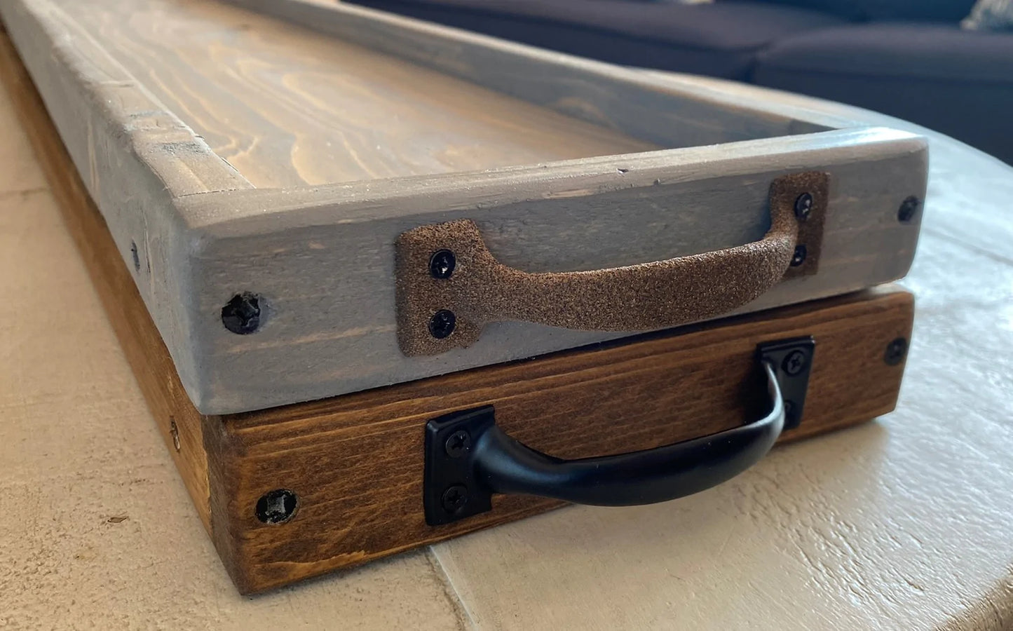 Rustic Farmhouse Tray Riser
