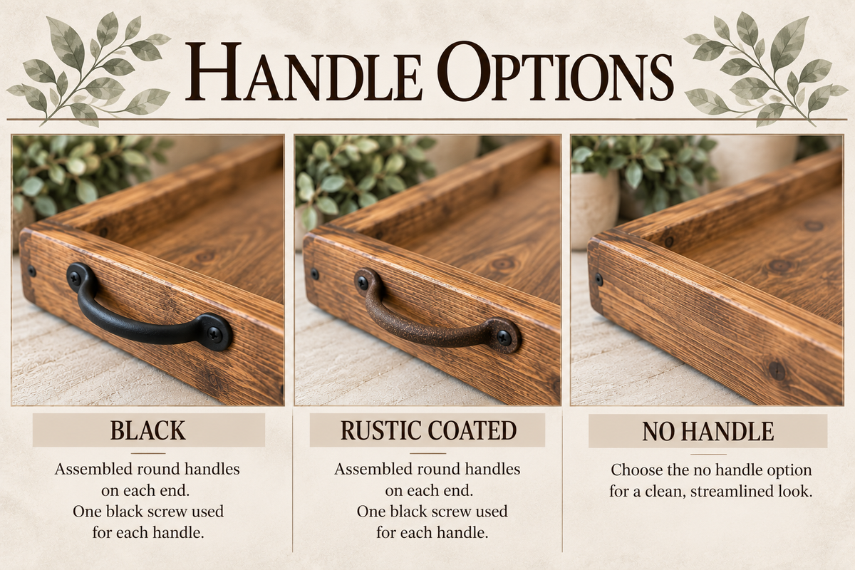 Rustic Farmhouse Long Wooden Tray