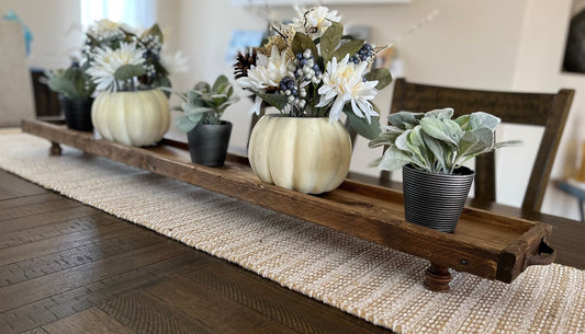 Rustic Farmhouse Tray Riser - 5 ft. and 6 ft. Long